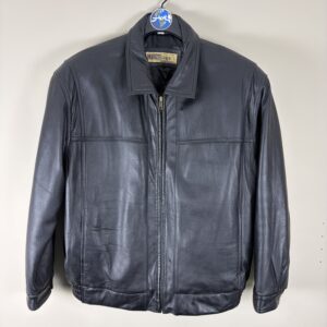Prestige Black Zip-Up Leather